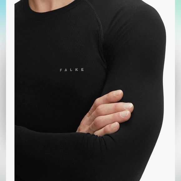 FALKE Men's Wool Tech. Light Base Layer Top NWT Medium M - Picture 3 of 14